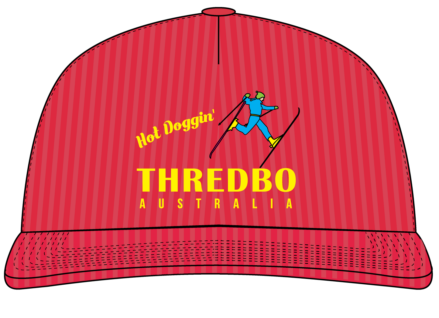 Thredbo Hot Doggin Cord Cap